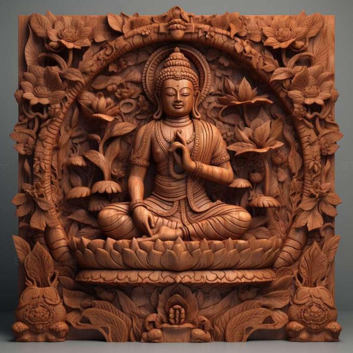 Ideas (Dhyana Buddhist 2, IDEA_29654) 3D models for cnc