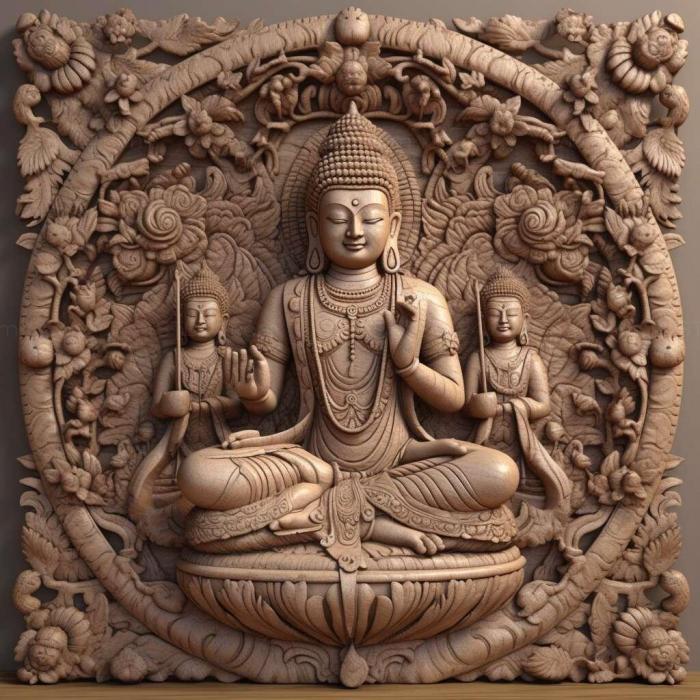Ideas (Dhyana Buddhist 4, IDEA_29656) 3D models for cnc