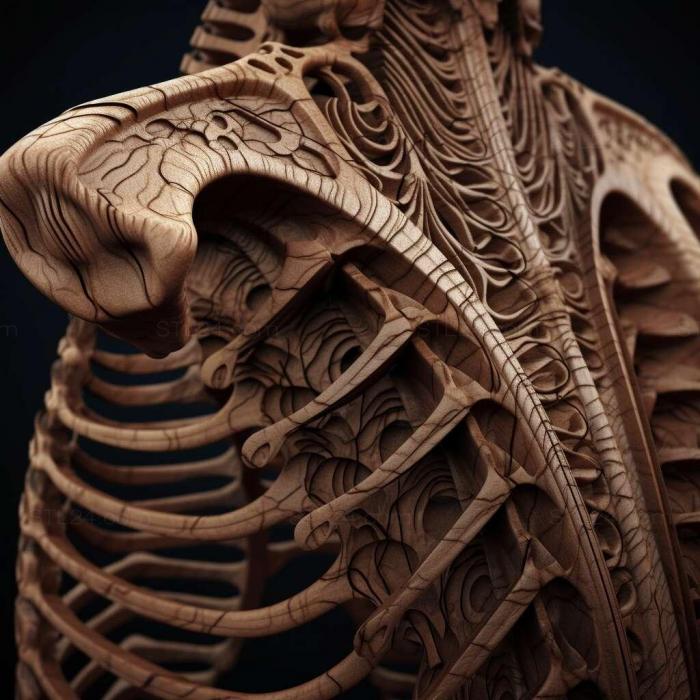 Rib cage 3d model 3