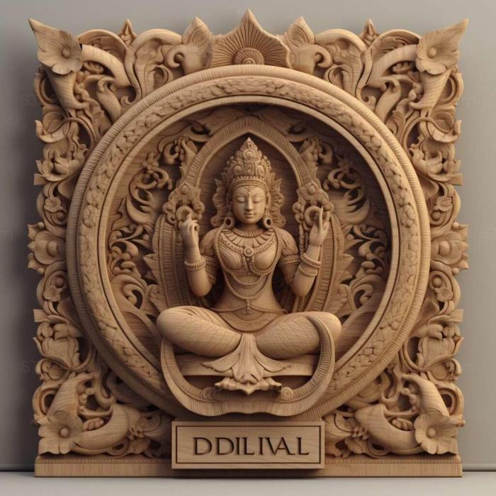 Ideas (Divali Diwali Hindu 2, IDEA_33630) 3D models for cnc