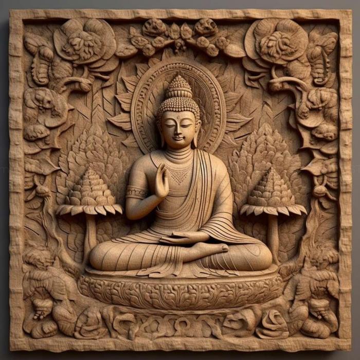 Ideas (Dhamma Vijaya Buddhist 3, IDEA_37067) 3D models for cnc