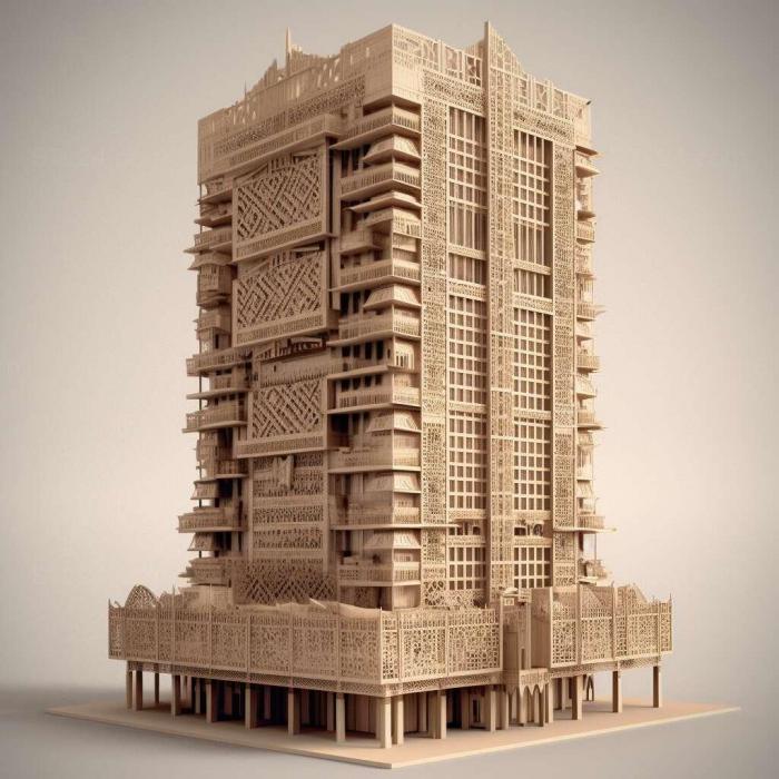 Ideas (Arabtec Tower UAE Dubai 3, IDEA_39607) 3D models for cnc