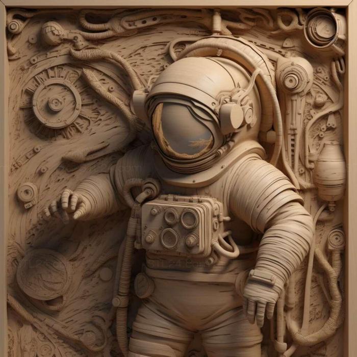 Astronaut 3d model 1