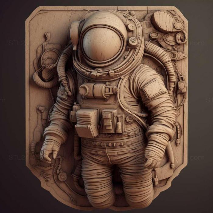 Ideas (Astronaut 3d model 4, IDEA_5688) 3D models for cnc