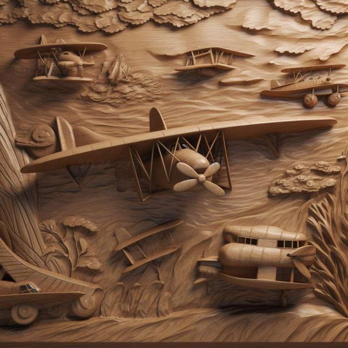 Ideas (Warplanes WW1 Fighters 3, IDEA_9535) 3D models for cnc