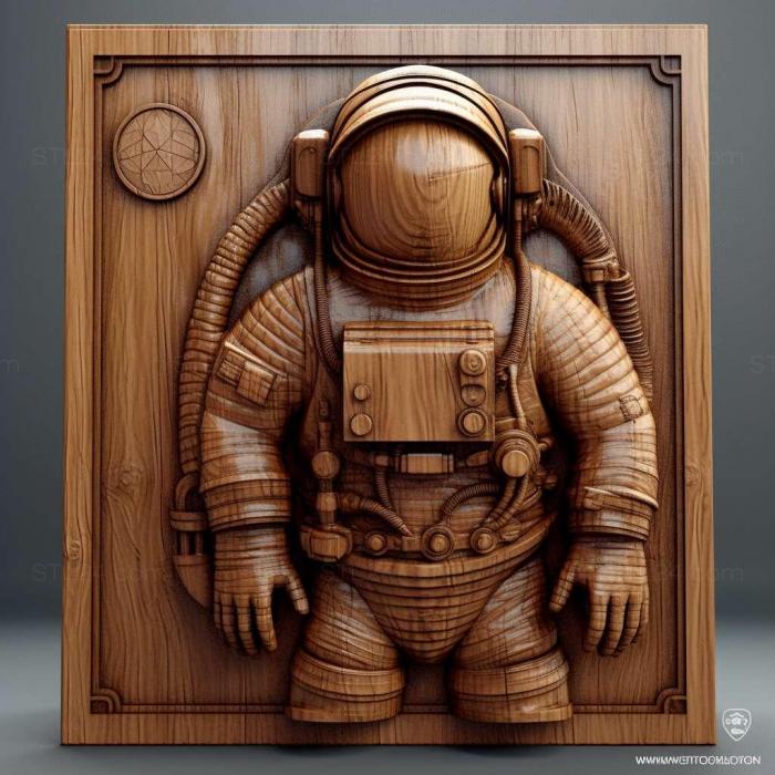 Astronaut 3d model 1