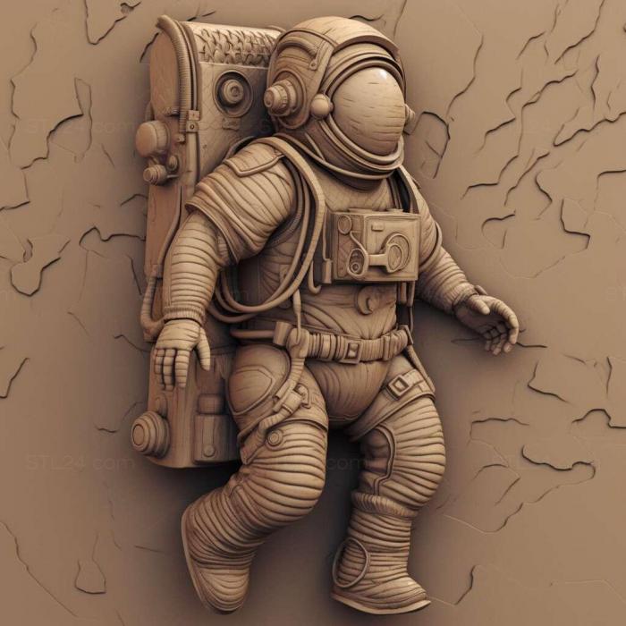 st astronaut 3d model 2