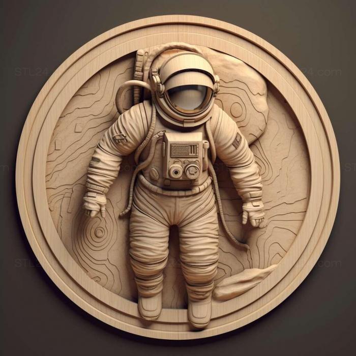 Ideas (Astronaut 3d model 3, IDEA_9599) 3D models for cnc