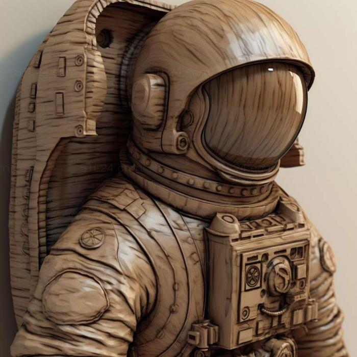 Ideas (Astronaut 3d model 4, IDEA_9600) 3D models for cnc