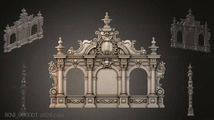 Different iconostases (IKNI_000001) 3D models for cnc