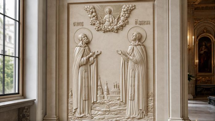Icons (Holy Pious Prince Peter and Princess Fevronia, IK_0205-1) 3D models for cnc