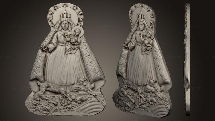 Our Lady Of Charity Carved Sculpture