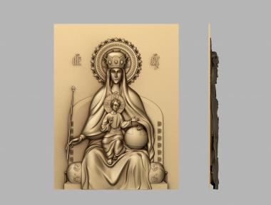 Icons (Our Lady of Power, IK_1879) 3D models for cnc