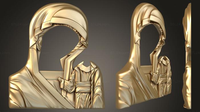 Иконы (Одеяние богоматери, IK_1901) 3D модель для ЧПУ станка