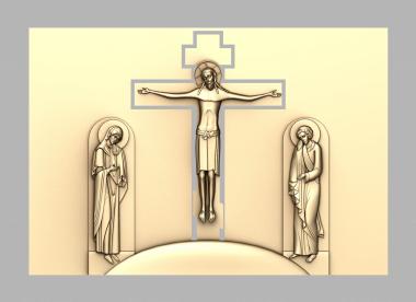 Icons (The Crucifixion of Jesus Christ, IK_1905) 3D models for cnc