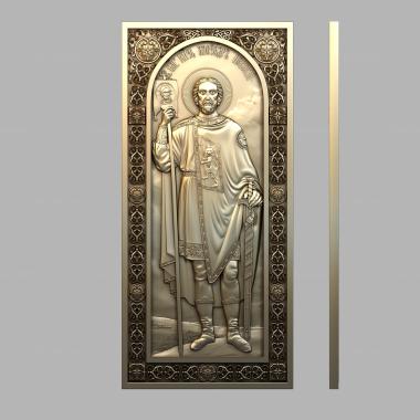 Icons (Rostov Icon of Alexander Nevsky, IK_1907) 3D models for cnc