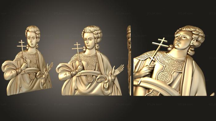 Иконы (Святой мученик Азат Персидский, IK_1926) 3D модель для ЧПУ станка