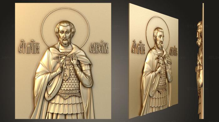 Иконы (Святой мученик Савелий, IK_1927) 3D модель для ЧПУ станка
