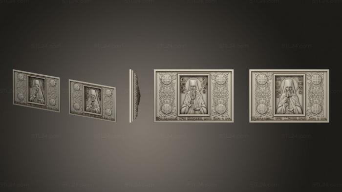 Icons (Framed icons of St. Ambrose and St. Anthony of Optina, IK_1968) 3D models for cnc