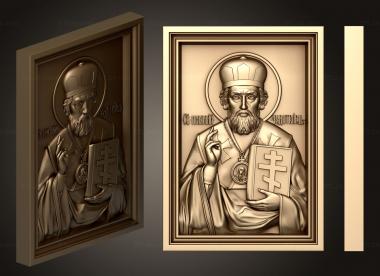 Icons (St. Nicholas the Wonderworker, IK_1980) 3D models for cnc