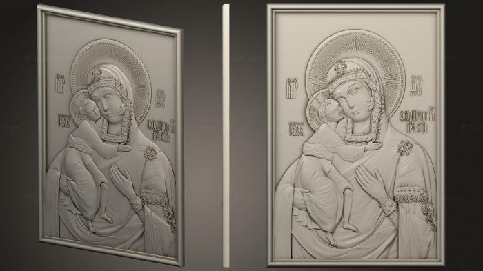 Icons (Our Lady of Fedorovo, IK_1982) 3D models for cnc