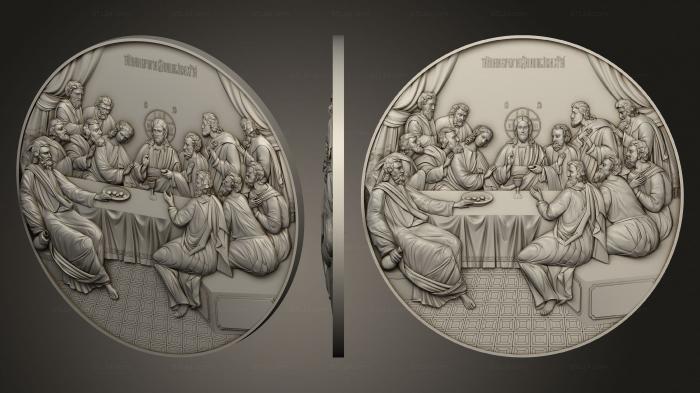 Icons (The Last Supper Round icon, IK_1984) 3D models for cnc