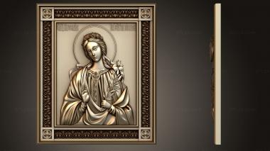 Icons (Miroslava of Constantinople new version, IK_1992) 3D models for cnc