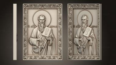 Icons (St. Paul the apostle, IK_1995) 3D models for cnc