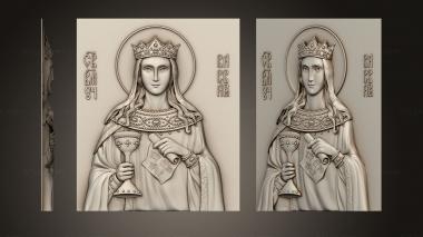 Icons (Icon of St. Barbara, IK_2002) 3D models for cnc