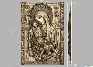 Icons (Icon of the mother of god, IK_2004) 3D models for cnc