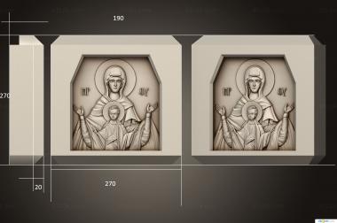 Icons (Mother of God, IK_2012) 3D models for cnc