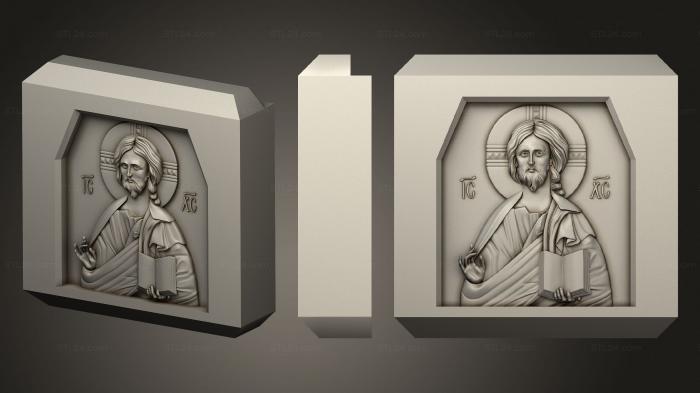 Иконы (Иисус, IK_2013) 3D модель для ЧПУ станка
