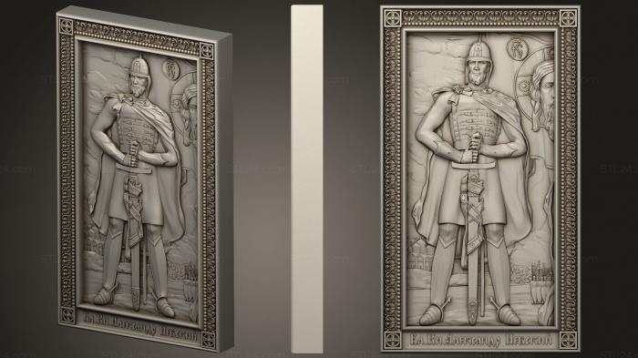 Icons (Icon of Alexander Nevsky, IK_2014) 3D models for cnc