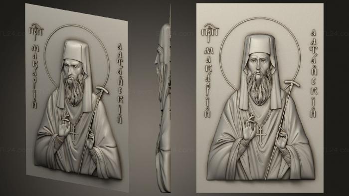 Icons (St. Macarius of Altai version1, IK_2015) 3D models for cnc