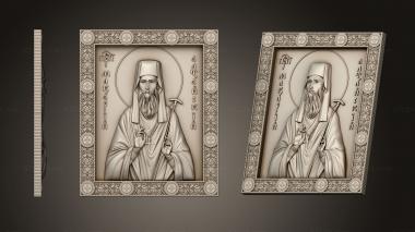 Icons (St. Macarius of Altai version2, IK_2016) 3D models for cnc