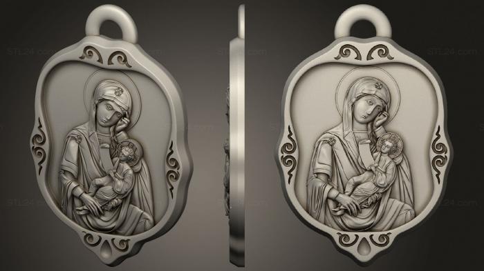 Icons (Quench my sorrows pendant, IK_2018) 3D models for cnc