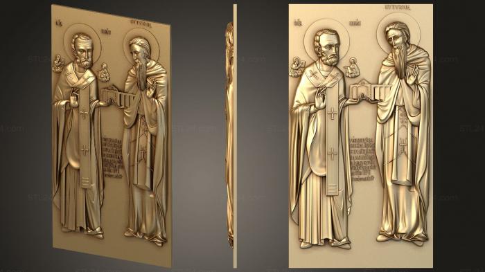 Icons (Saints Nicholas and Effixius, IK_2025) 3D models for cnc