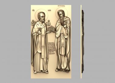 Icons (Saints Nicholas and Effixius, IK_2025) 3D models for cnc