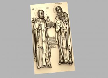 Icons (Saints Nicholas and Effixius, IK_2025) 3D models for cnc