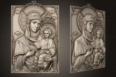 Icons (Icon of the Mother of God, Smolensk Icon of the Mother of God (Odigitria), IK_2026) 3D models for cnc