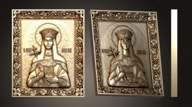 Icons (Holy Queen Elena, IK_2033) 3D models for cnc