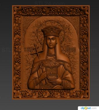 Icons (Holy Queen Elena, IK_2033) 3D models for cnc