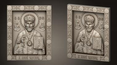 Icons (St. Nicholas the Wonderworker icon, IK_2047) 3D models for cnc