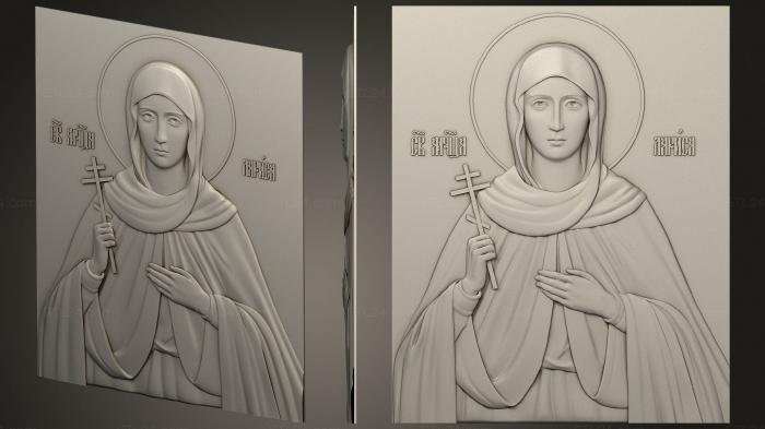Иконы (Икона святой Ларисы, IK_2058) 3D модель для ЧПУ станка