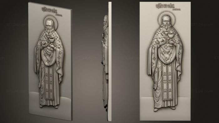 Иконы (Икона Святого Стефана, IK_2061) 3D модель для ЧПУ станка