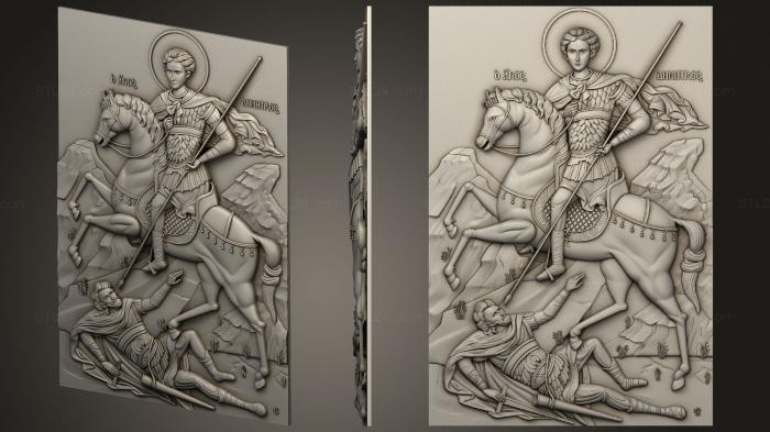 Icons (St. Demetrius the Great Martyr, IK_2062) 3D models for cnc