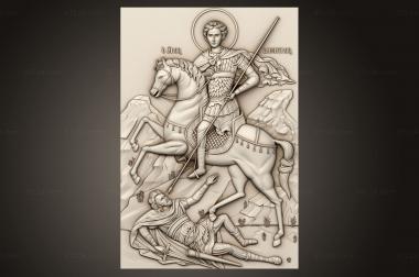 Icons (St. Demetrius the Great Martyr, IK_2062) 3D models for cnc