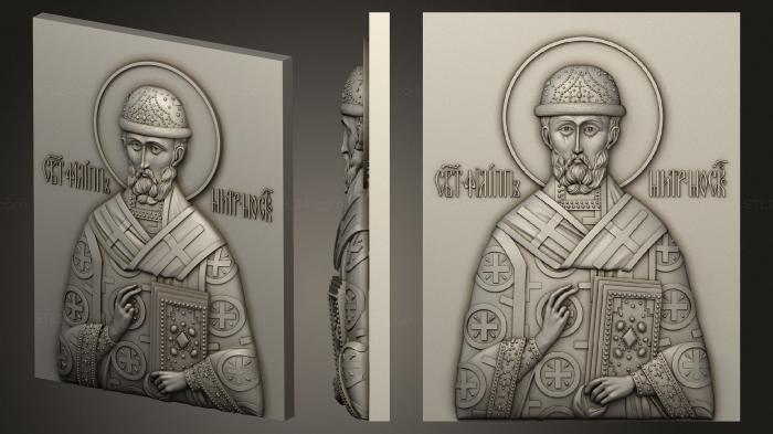Icons (Icon of Philip Metropolitan of Moscow, IK_2065) 3D models for cnc