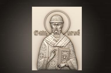 Icons (Icon of Philip Metropolitan of Moscow, IK_2065) 3D models for cnc