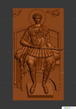 Icons (Great Martyr Dmitry Solunsky, IK_2072) 3D models for cnc